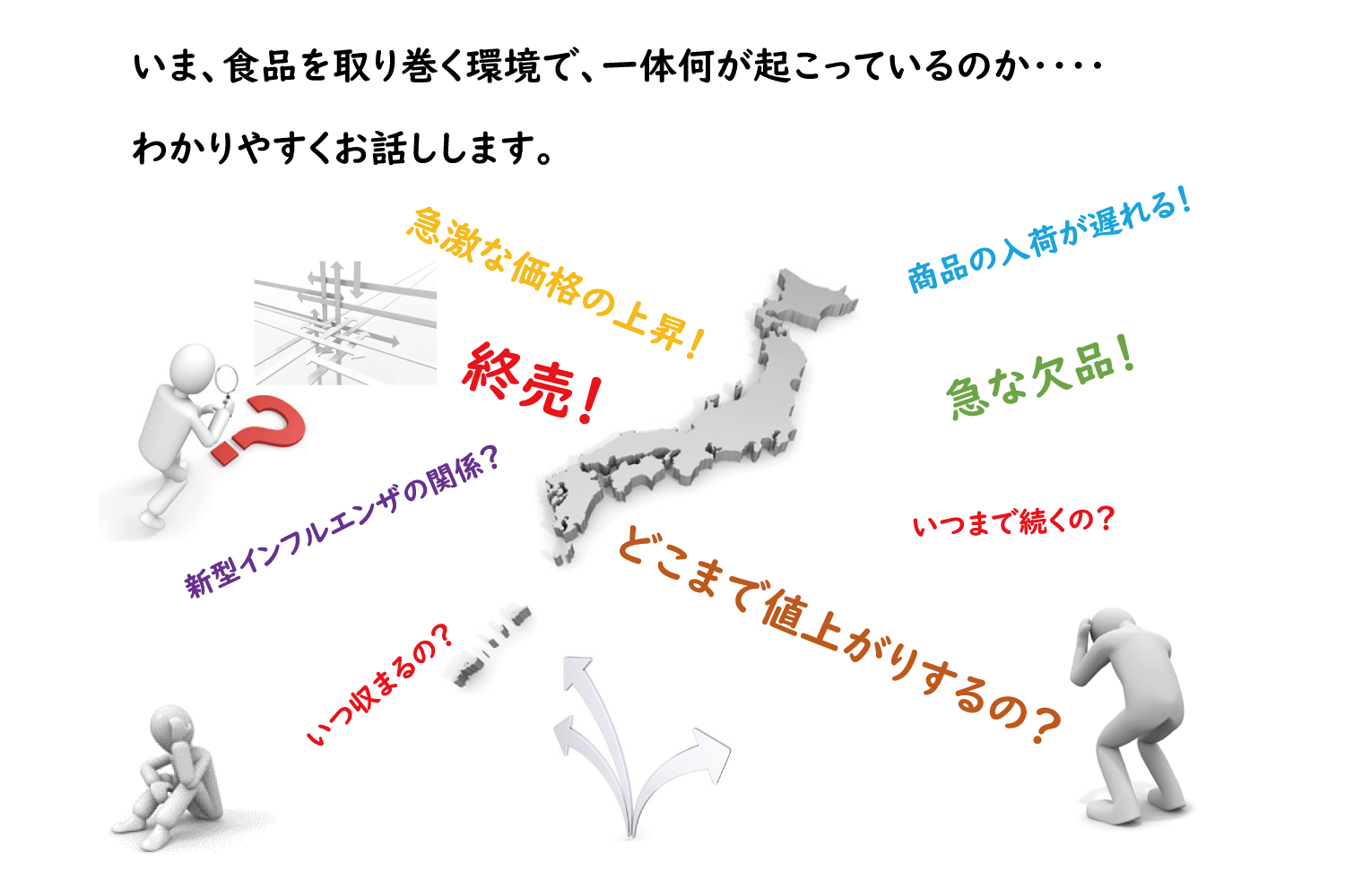 原料高騰 !!欠品!! など食品業界を取り巻く環境について