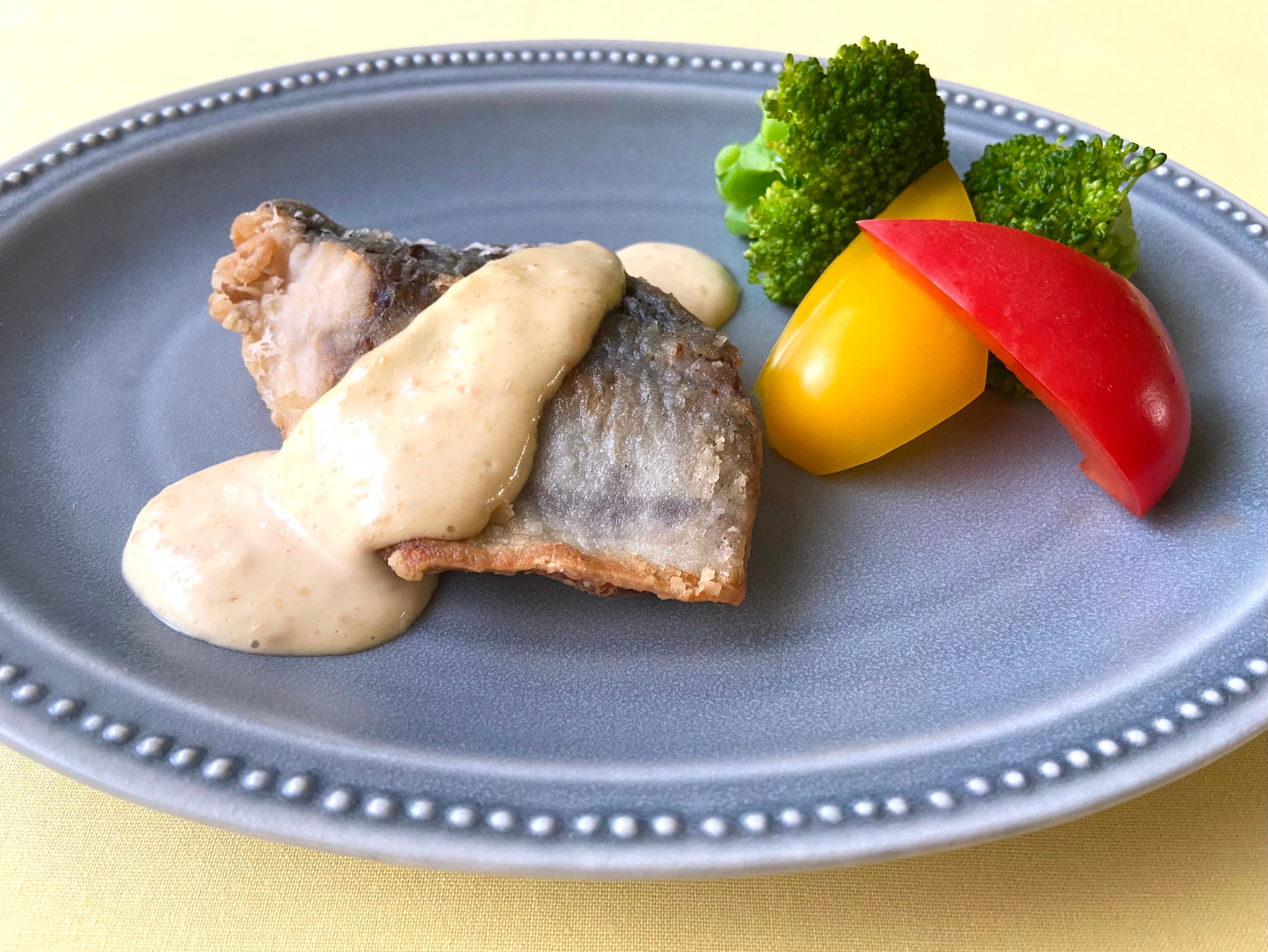 アジのごまマヨソース